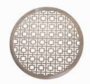 Square Laser Cut Round Placemat Gunmetal