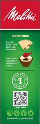 Cone Coffee Filters - 100 count packaging