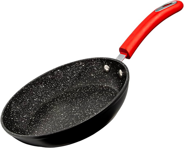 Milvado 8" Non Stick Frying Pan with Red Handle