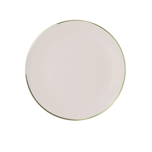 10.25" Dinner Plate Linen with Gold Band 10 Pack