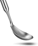 Stainless steel rice spoon paddle with a sleek, modern design and polished finish on a white background.