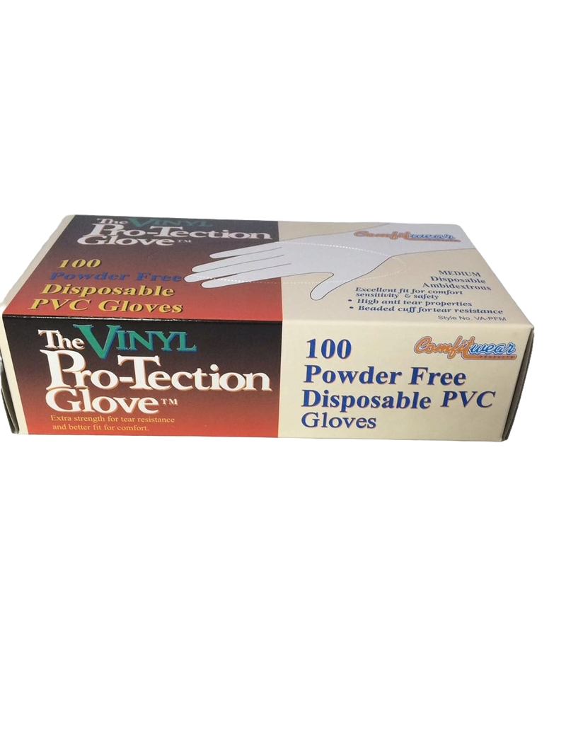 Vinyl Powder Free Disposable Gloves Medium