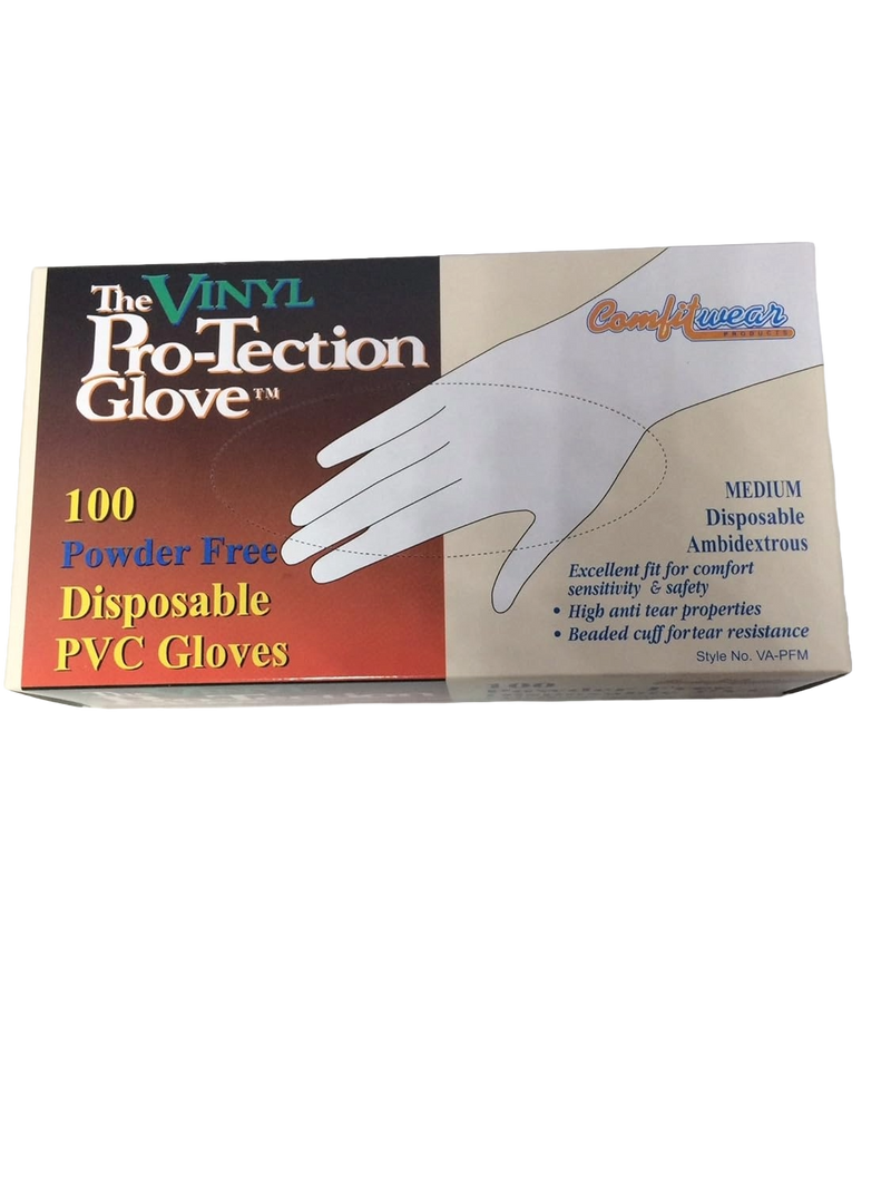 Vinyl Powder Free Disposable Gloves Medium