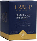 Trapp No. 08 Fresh Cut Tuberose 2 oz votive candle original packaging, displayed on a white background.
