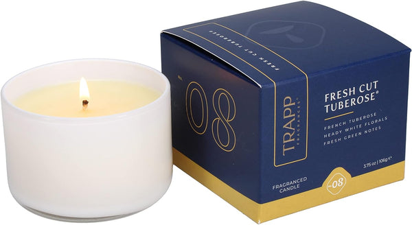 Trapp - No. 8 Fresh Cut Tuberose - 3.75 oz. Small Poured Candle