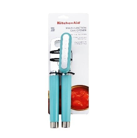 Kitchen Aid Multifunction Can and Bottle opener Aqua