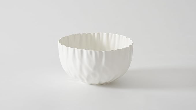 Pampa Bay Porcelain Medium Bowl, Mascali Bianca, White