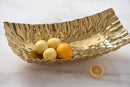 Pampa Bay Porcelain Mascali D'oro Rectangular Centerpiece, Gold