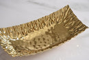Pampa Bay Porcelain Mascali D'oro Rectangular Centerpiece, Gold