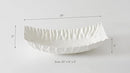 Pampa Bay Porcelain Rectangular Centerpiece, Mascali Bianca, White