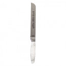 8" White Marble Bread Knife