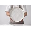 Pampa Bay Porcelain Round Platter, Portofino, White with Gold Band