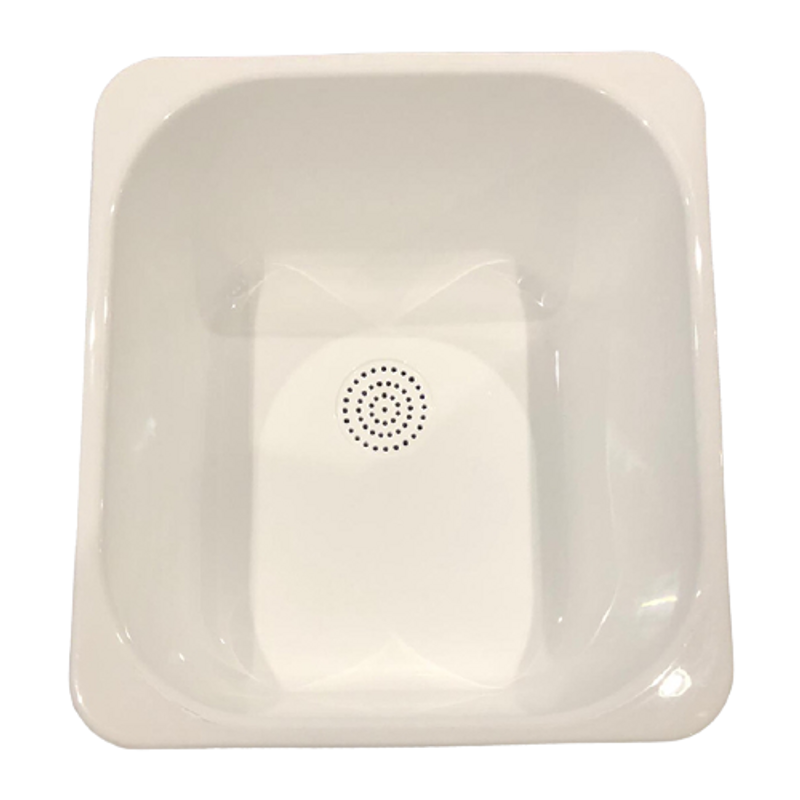 Small Sink Insert White Glossy L14.25" W13.25" D5.9"