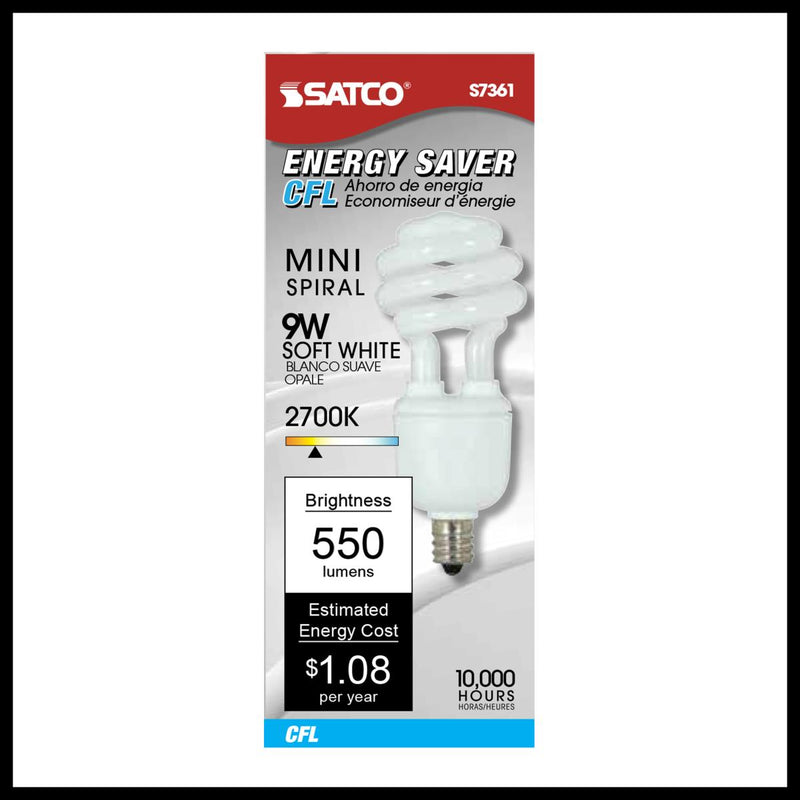 Mini Spiral Compact- 9 Watt, 2700K
