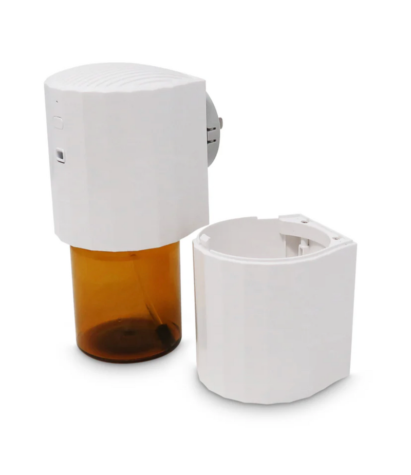 White Electronic Plugin Diffuser with Lilly Of the Valley