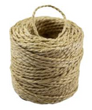 Roll of natural beige 2-ply sisal twine, 150 feet long, displayed on a white background.