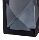 elegant 9 cm crystal candlestick on a white background.