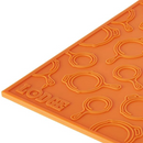 7" Square Silicone Trivet - Orange