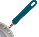 Blue silicone handle displayed on a white background.