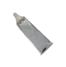 9.5-inch 4-sided stainless steel box grater with ergonomic handle, shown on a white background.