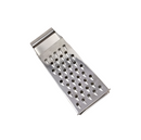 9.5-inch 4-sided stainless steel box grater with ergonomic handle, shown on a white background.