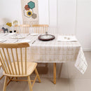 60" x 90" Polyester Tablecloth- Jacquard, Wave Gold Tablecloth