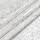 60" x 90" Tablecloth- Jacquard, Silver Mosaic Marble
