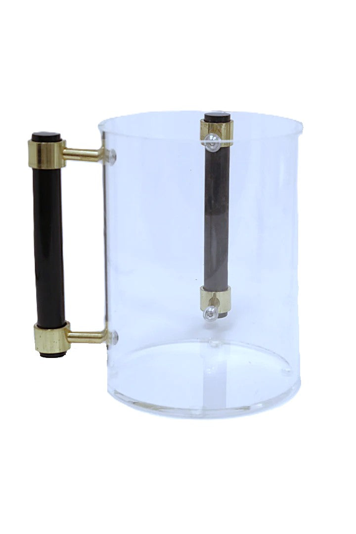 Acrylic Wash Cup with Black Handles