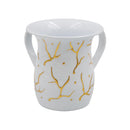 Stainless Steel Wash Cup White/Gold