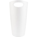 Superio Slim Bathroom Trash Can 2 Gallon White Plastic Small Compact Waste Basket for Bedroom, Dorm, Under Office Desk, Narrow Portable RV Dustbin