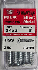 Tuff Stuff Flat Head Phillips Sheet Metal Screws –