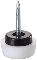 Shepherd Hardware 9445 5/8-Inch Nail On Cushioned Furniture Glides, Plastic Base, 4 count,White