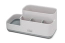 Joseph Joseph EasyStore bathroom caddy in gray with organized compartments.