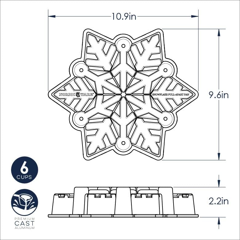 Nordic Ware Snowflake Pan