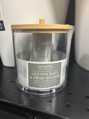 Clear Q Tip and Cotton Swab Holder