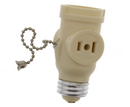 Pull chain socket adapter