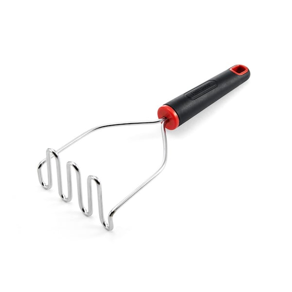 Trudeau Hand Held Potato Masher with Red Handle