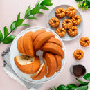 Nordic Ware 75th Anniversary Braided Bundt Bites, Gold