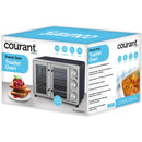 Courant French Door toaster oven box highlighting large capacity, convection, and multi-function cooking.
