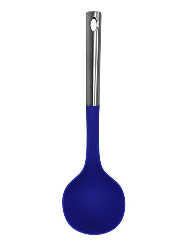 Millvado - Nylon Utensils, Soup Ladle, SS Handle, Blue,13"