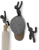 Umbra Buddy Decorative Wall Mounted Hooks Set of 3, Black