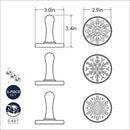 Nordic Ware Cookie Stamps | Snowflake, Grey