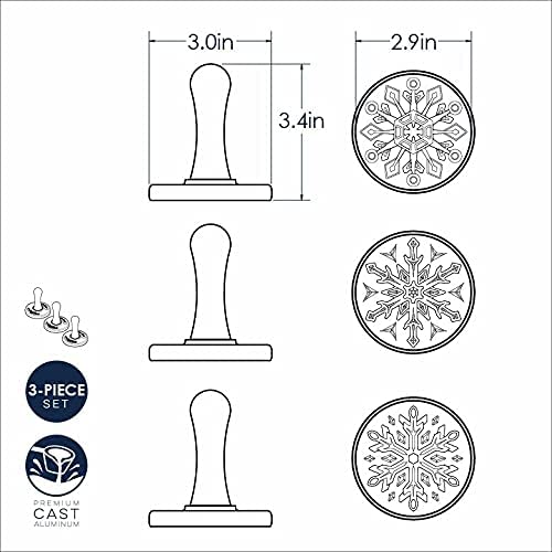 Nordic Ware Cookie Stamps | Snowflake, Grey