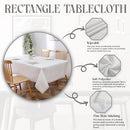 Majestic Giftware Polyester Tablecloths for Rectangle Tables - White Lace | (70/108) - Diamond Filagree