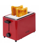 Red Courant 2-slice toaster with cool-touch housing, wide slots, and adjustable shade settings shown on a white background.