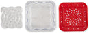 RSVP International Reusable Food Storage Collection Berry Keeper Set, Red 5.125x4.125, Blue 4.25x2.125