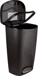 Umbra 084200-047 Brim Step On Trash Can, Black, 13 Gallon
