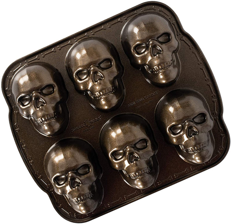 Nordic Ware,,Nordic Ware Haunted Skull Cakelet Pan & Nordic Ware Haunted Skull Pan