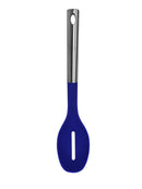 Millvado - Nylon Utensils, Slotted Spoon, SS Handle, Blue,13.5"