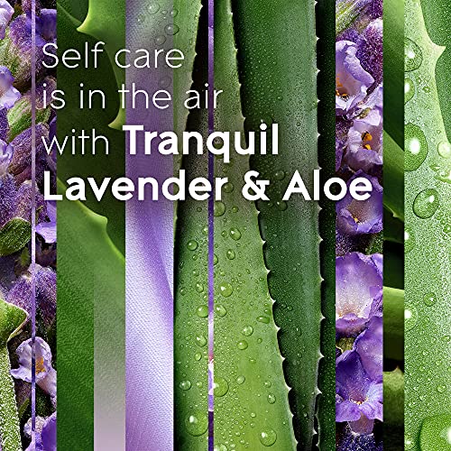 Glade PlugIns Refills Air Freshener, Scented and Essential Oils for Home and Bathroom, Tranquil Lavender & Aloe, 1.34 Fl Oz, 2 Count